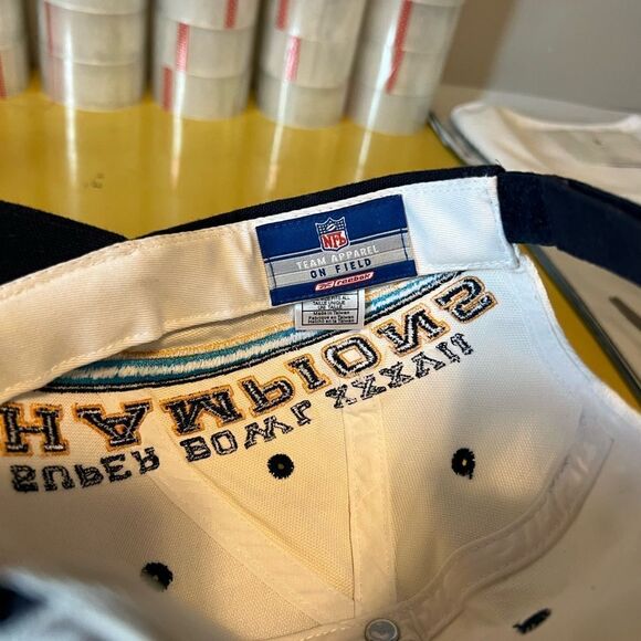 VINTAGE Tampa Bay Buccaneers Hat Cap Super Bowl XXXVII Champions Bucs 2002 Y2K - Picture 5 of 6